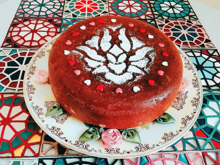 عکس کیک کشمشی زعفرانی(قابلمه ای )