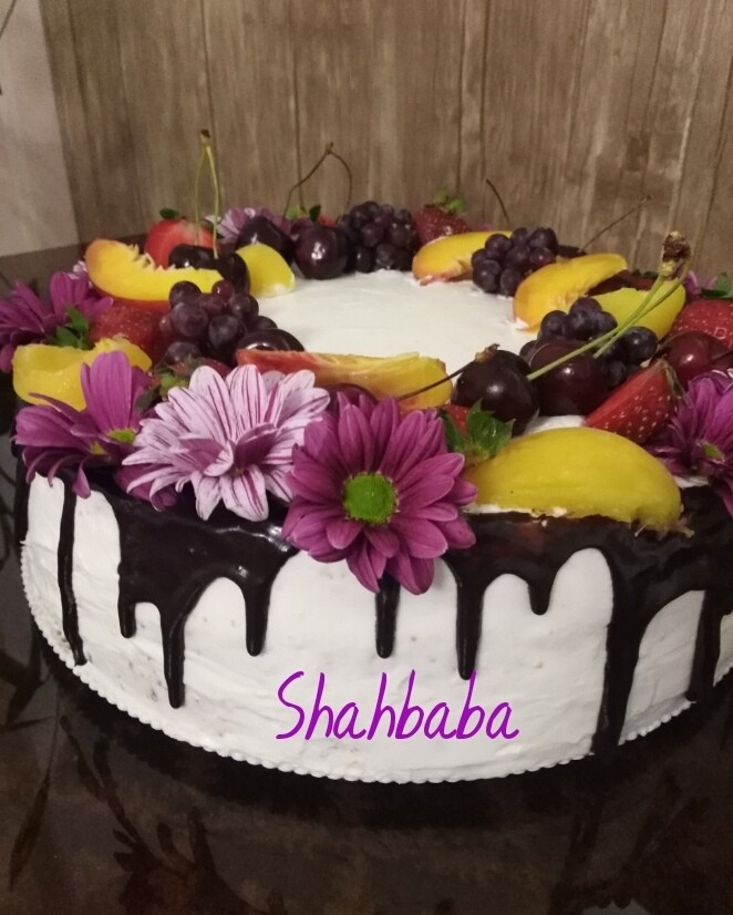 کیک تولد، سفارش مشتری عزیزم به مناسبت تولد خواهرشون