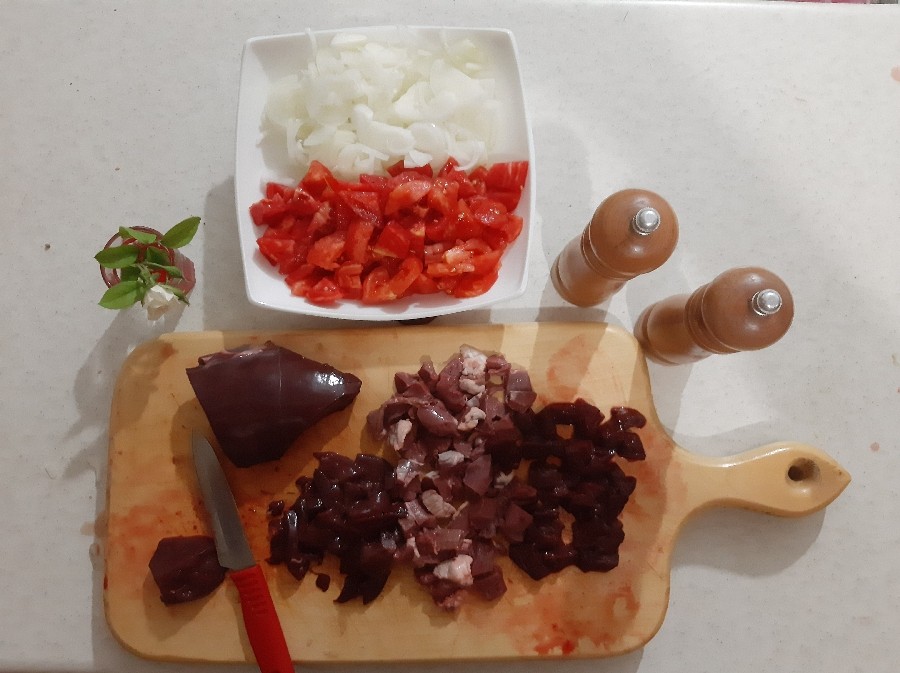 خوراک جگر و دل گوسفند