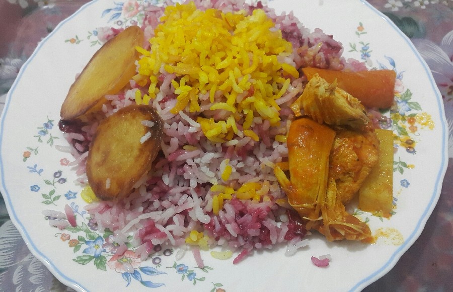 اینم آلبالو پلوی من ?