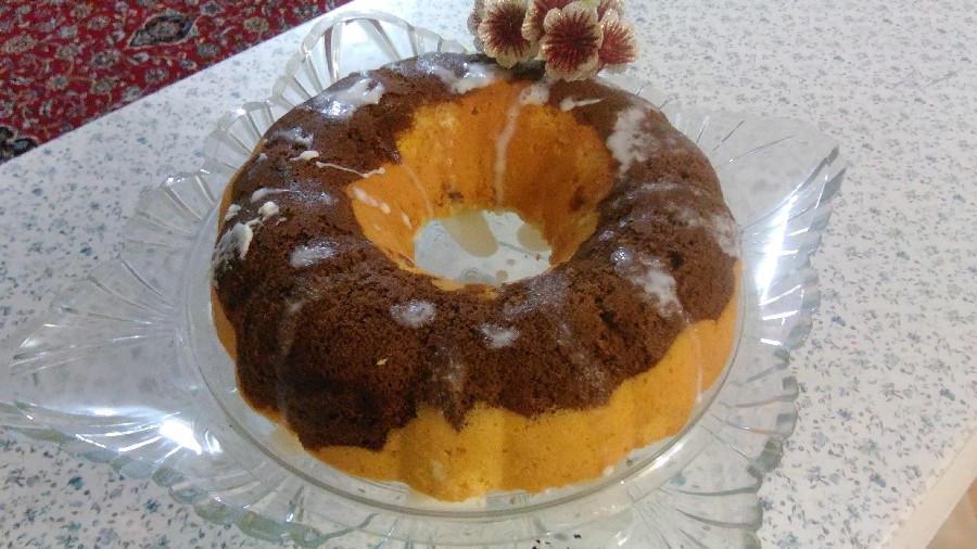 عکس کیک ماست و زعفران ۲