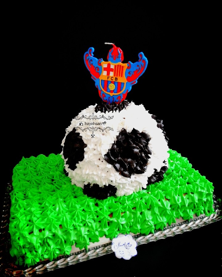 عکس کیک توپ فوتبال برای تولد پسرم 
