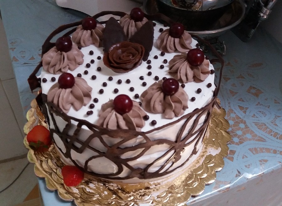 عکس کیک شکلاتی ساده 
