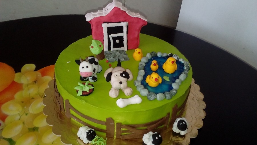 عکس کیک مزرعه حیوانات