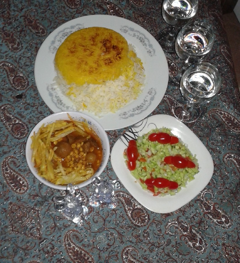 عکس پلو وخورش قیمه