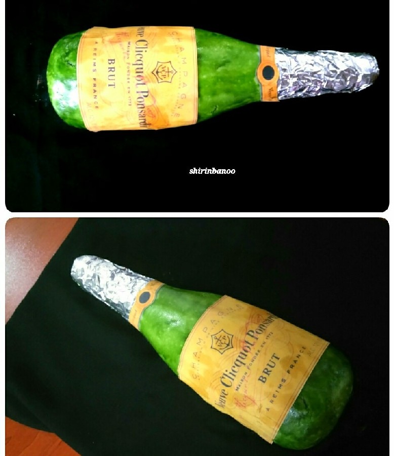 عکس کیک بطری شامپاین