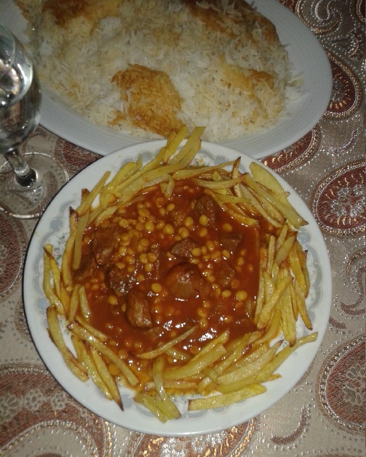 عکس پلو وخورش قیمه