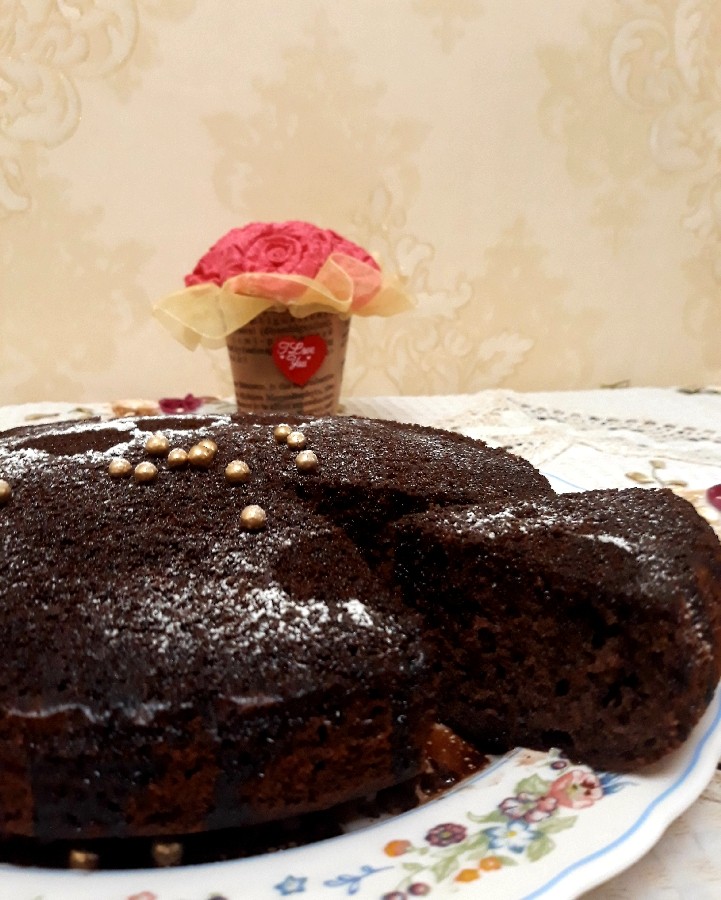 عکس کیک خیس شکلاتی با دستور نیکاجون