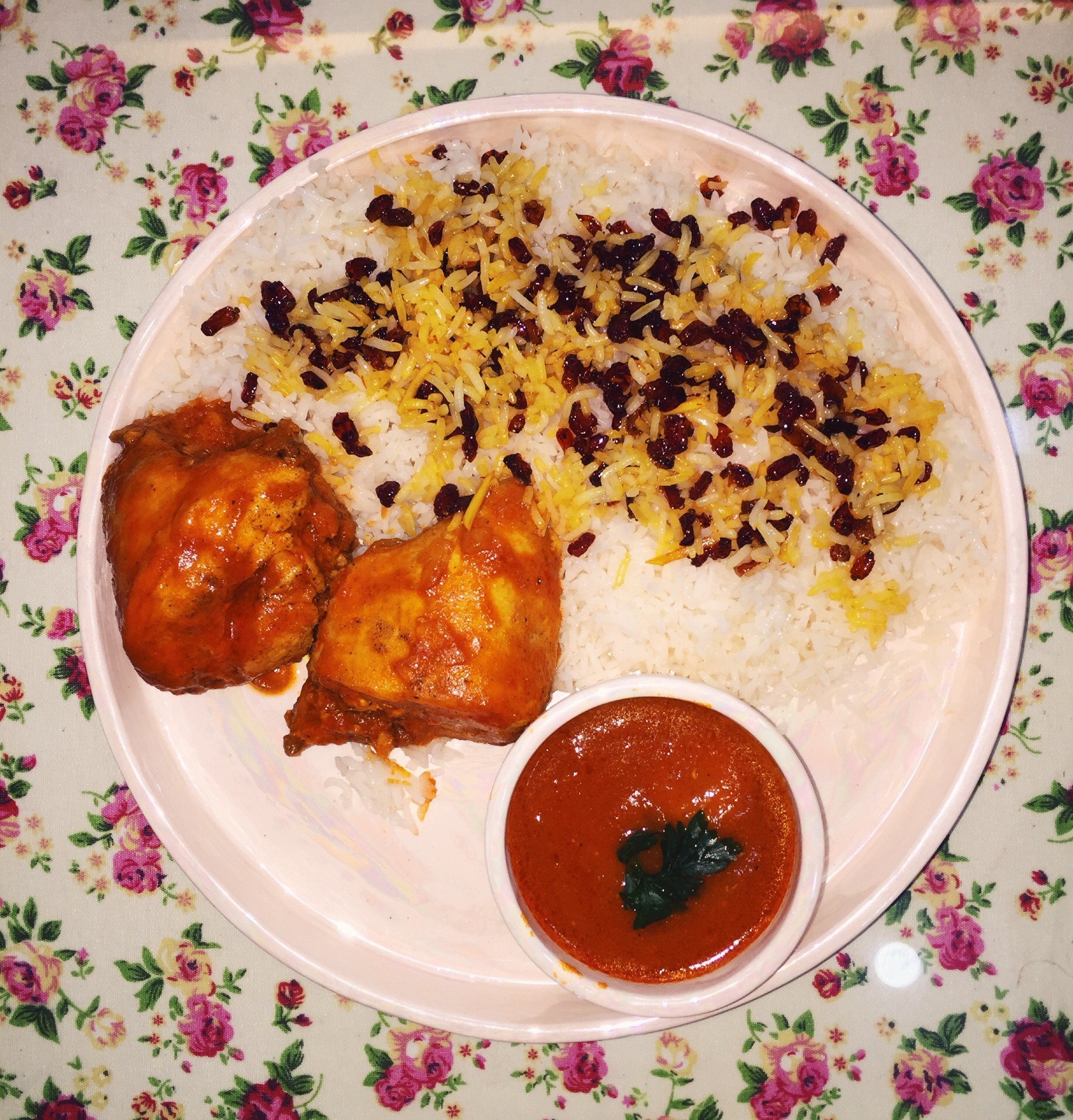 زرشک پلو با مرغ