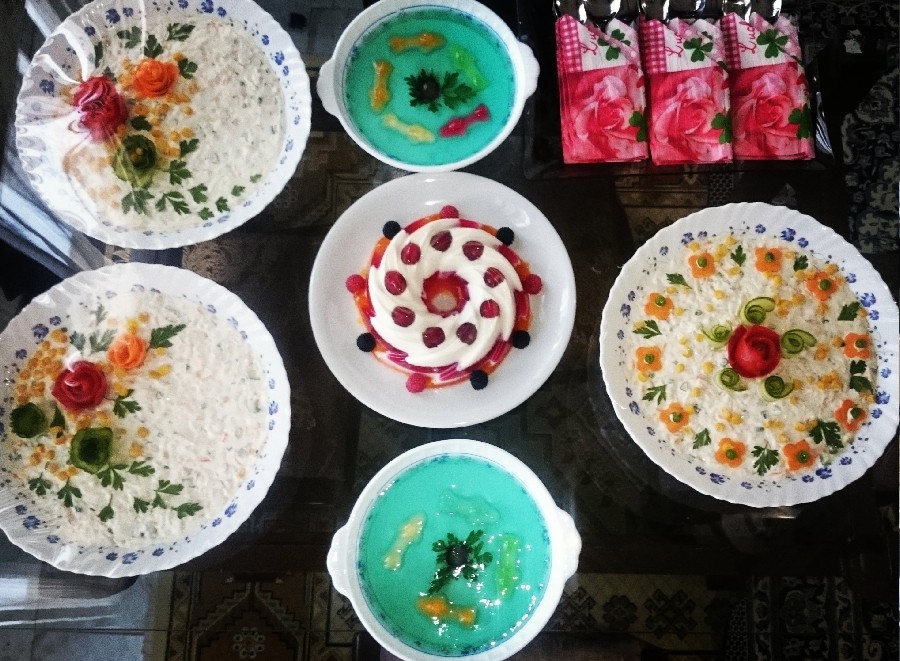 سالاد اندونزی و ژله های دلبر من