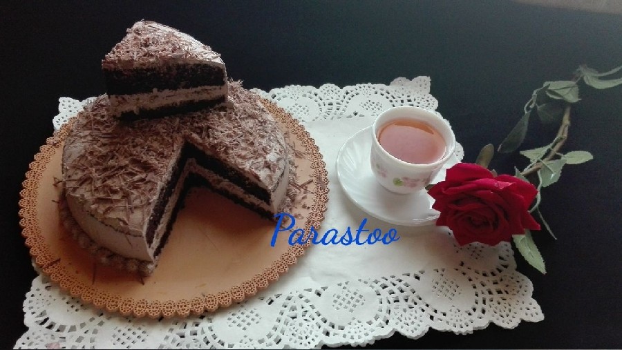 عکس کیک خامه ای شکلاتییییی