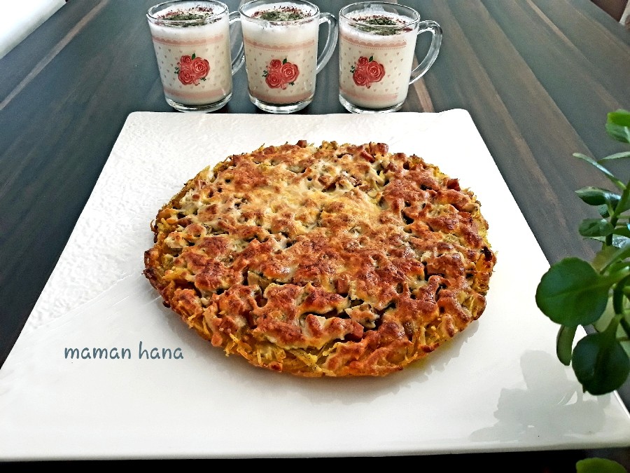عکس پیتزا با کراست سیب زمینی