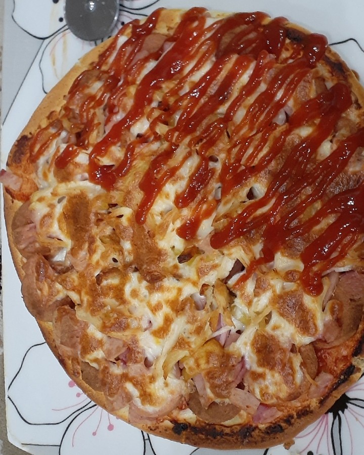 پیتزا بریونی مرغ