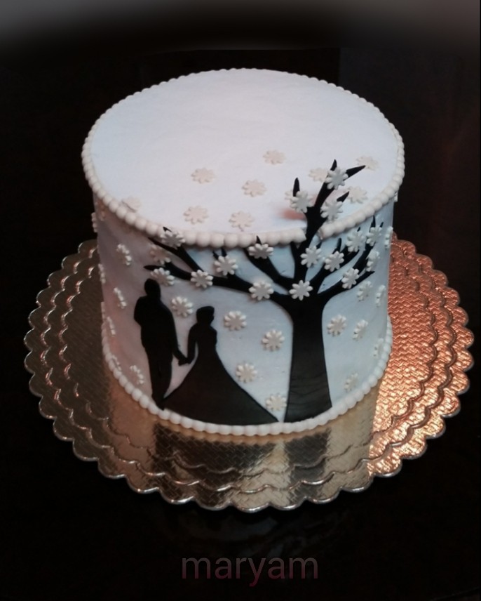 عکس کیک سفارشی یخچال عروس