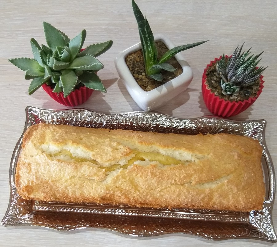 عکس کیک مکرون نارگیل با دستور مامان آقا کیارش عزیز