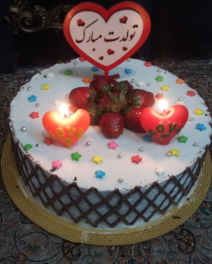 عکس کیک تولد پدر عزیزم