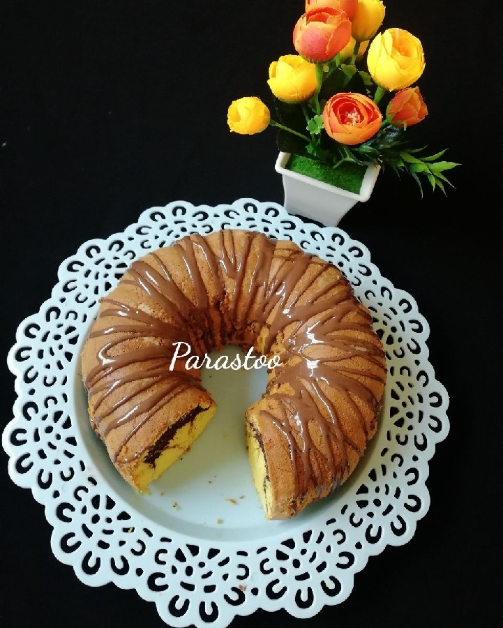 عکس کیک شیرگرم