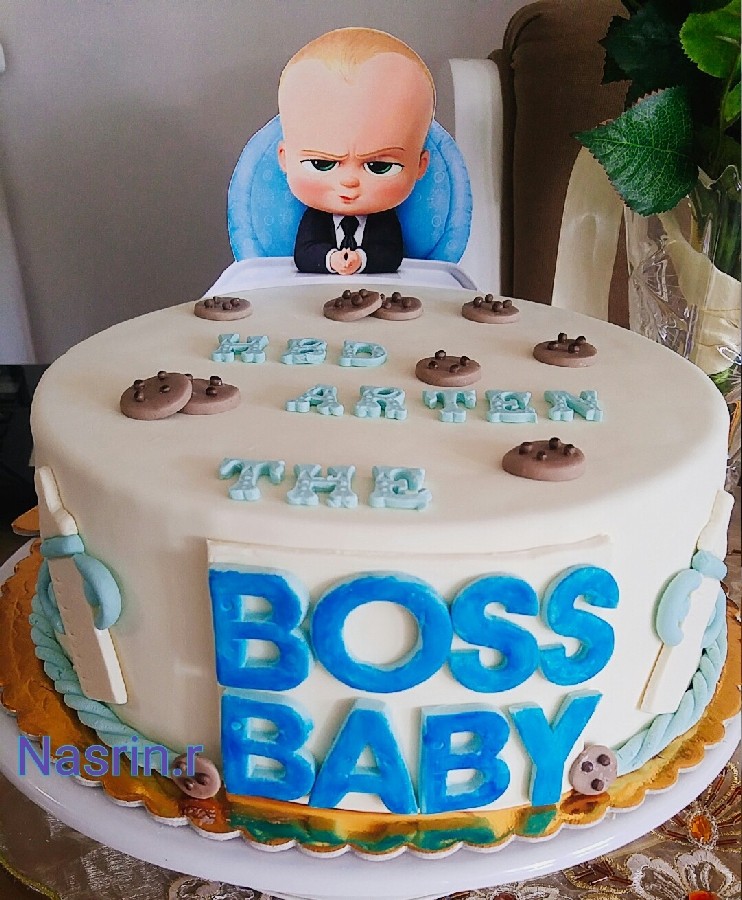 عکس کیک فوندانت تم بچه رئیس