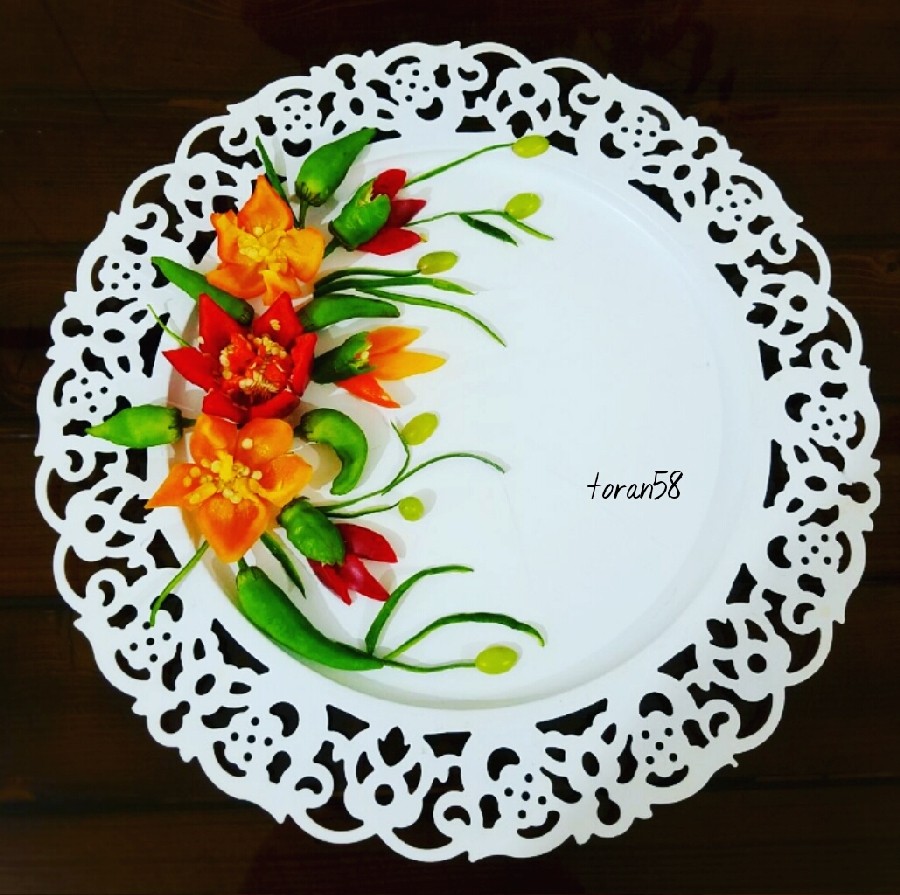 عکس دورچین با فلفل دلمه