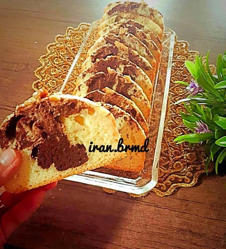عکس کیک دورنگ