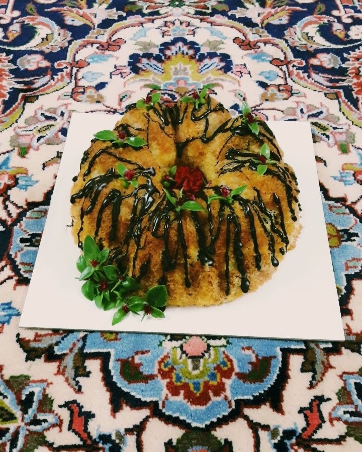 عکس کیک خانگی گلاب 