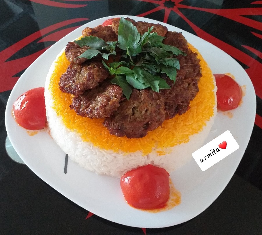 عکس شامی کباب با پلو???