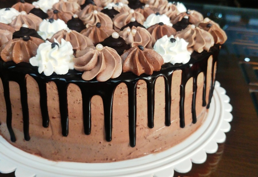 عکس کیک شیفون شکلاتی