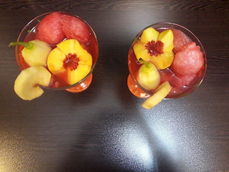 عکس کوکتل میوه بامیکس آب هندوانه 