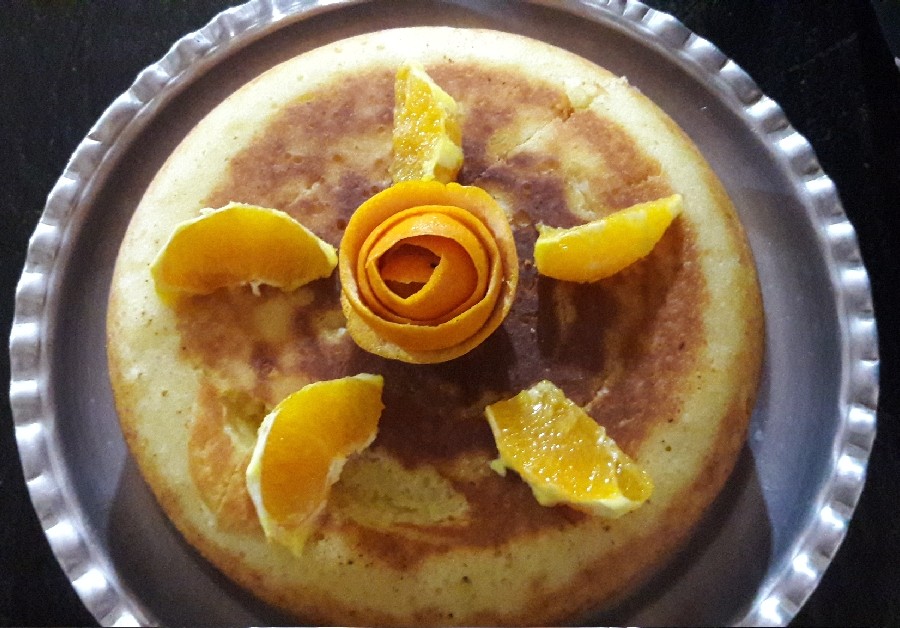 کیک قابلمه ای باطعم پرتقال 