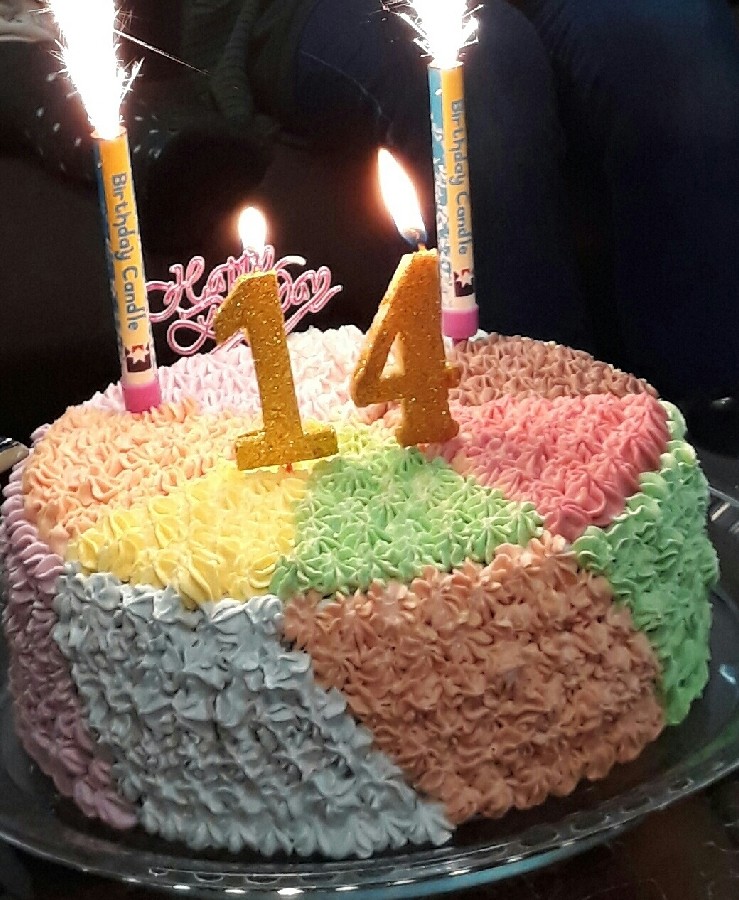 کیک تولد دختر خواهر عزیزم زهراجون