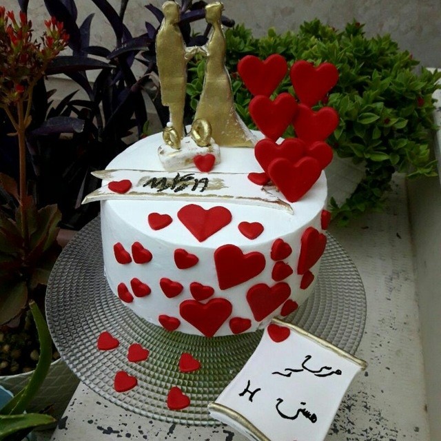 عکس کیک من برای سالگرد ازدواج دوست عزیزم 