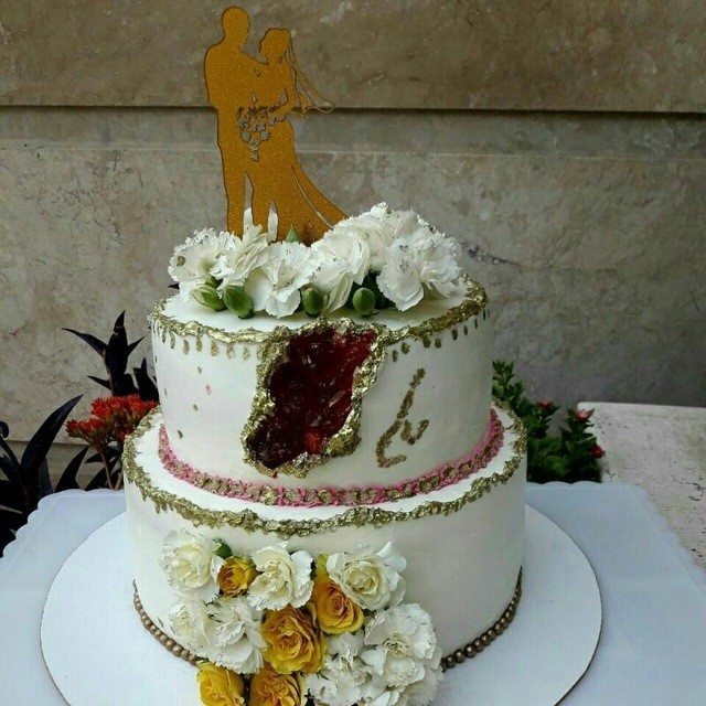 عکس کیک سفارشی من برای عروسی