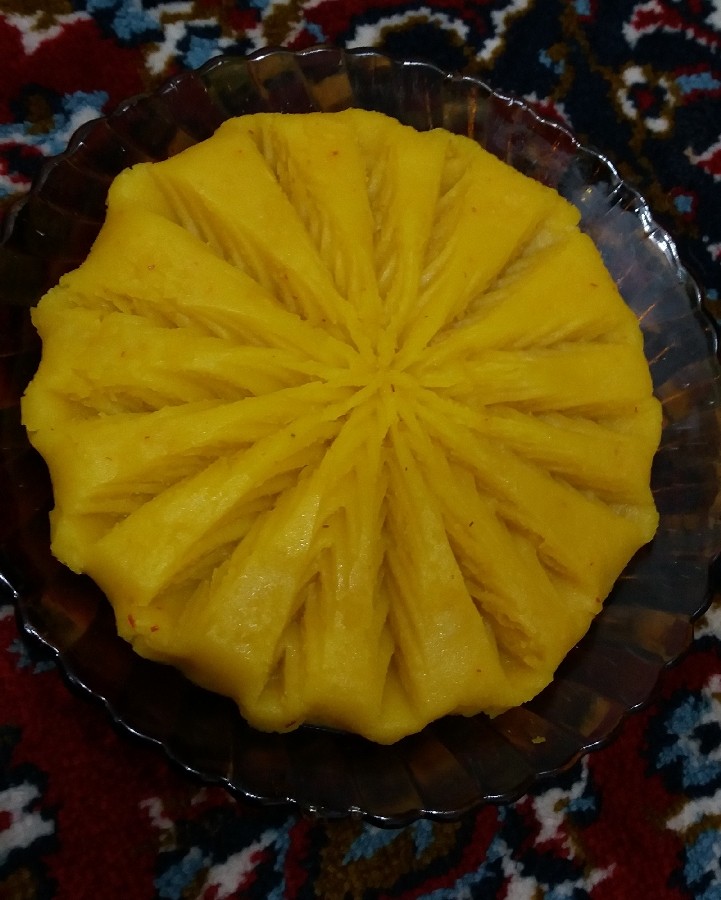 عکس حلوا زعفرونی