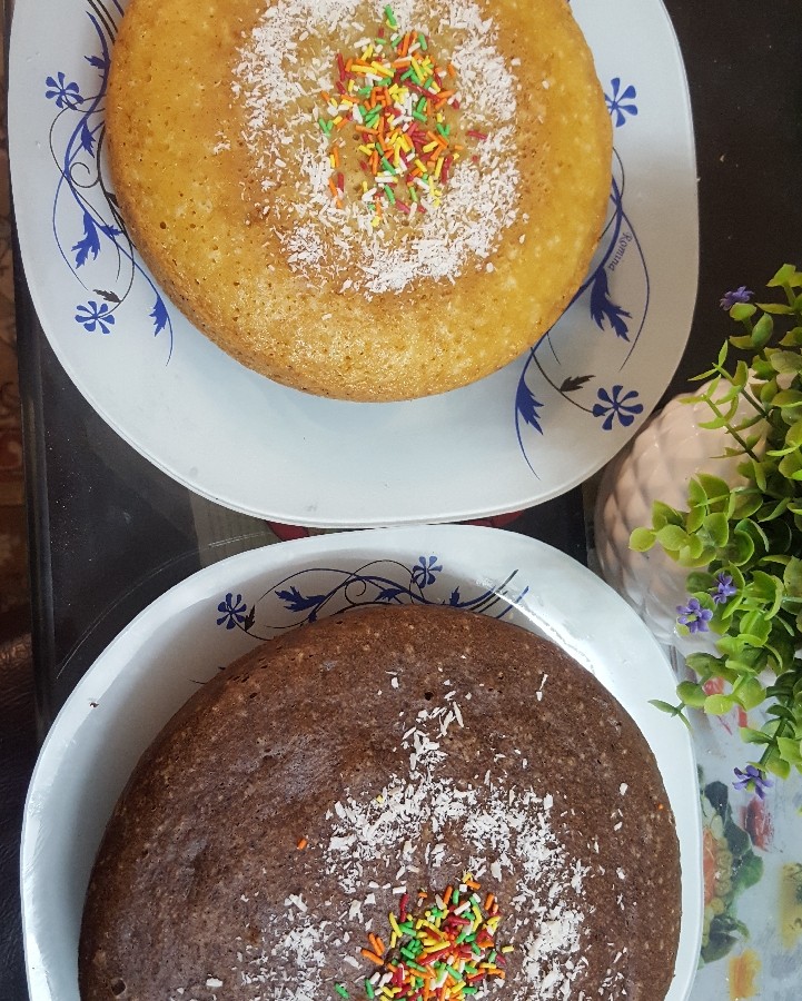 عکس #کیک گلاب و کیک دارچین.برای دورهمی دوستانه