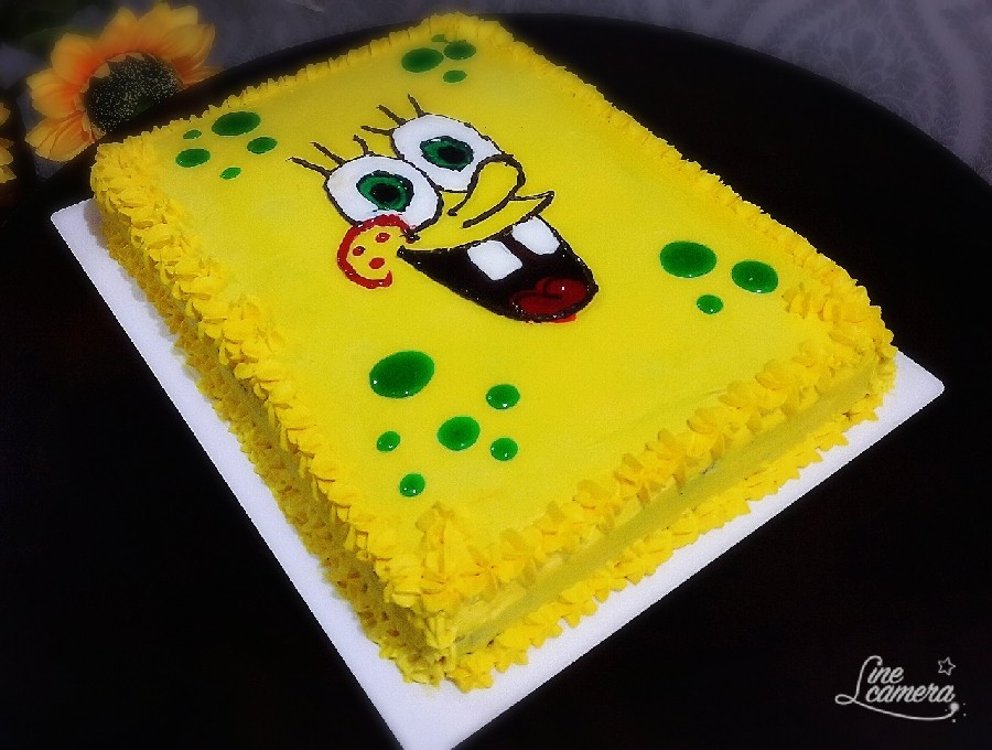 کیک باب اسفنجی 
