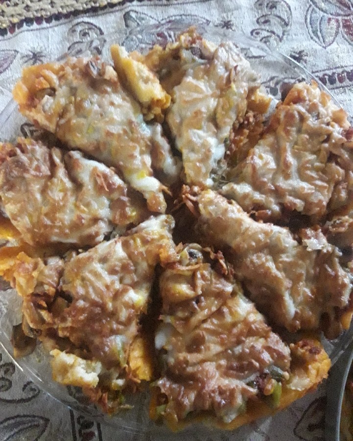 پیتزای مرغ و گوشت