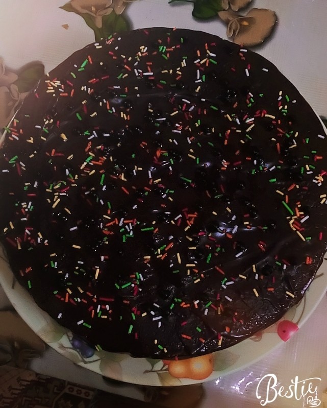 کیک قابلمه ای با روکش شکلاتی