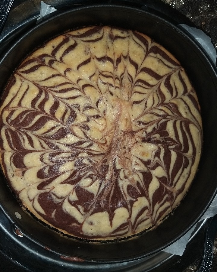 عکس سلام دوستان❤❤ اینم از زبرا کیک من برای بار اول درست کردم 