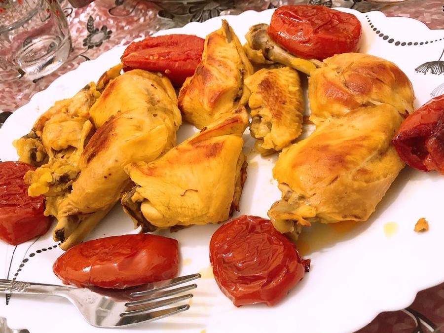 زرشک پلو با مرغ مجلسی