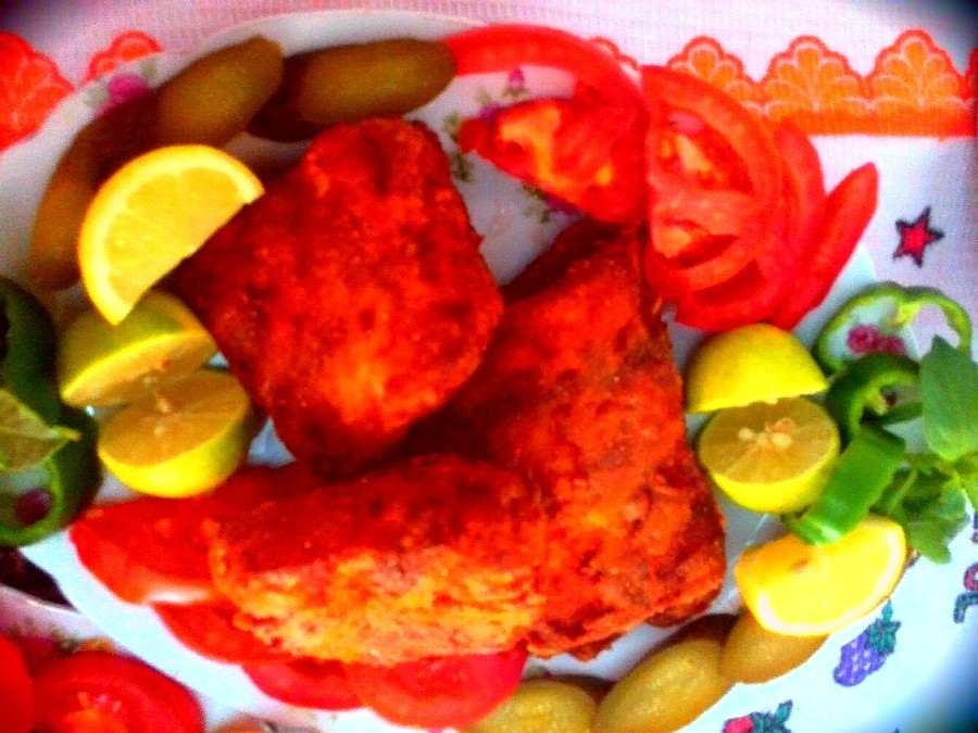 اینم از ناهار ما           
ماهی سوخاری