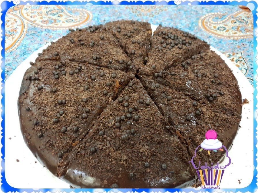 عکس کیک شکلاتی پرتغالی