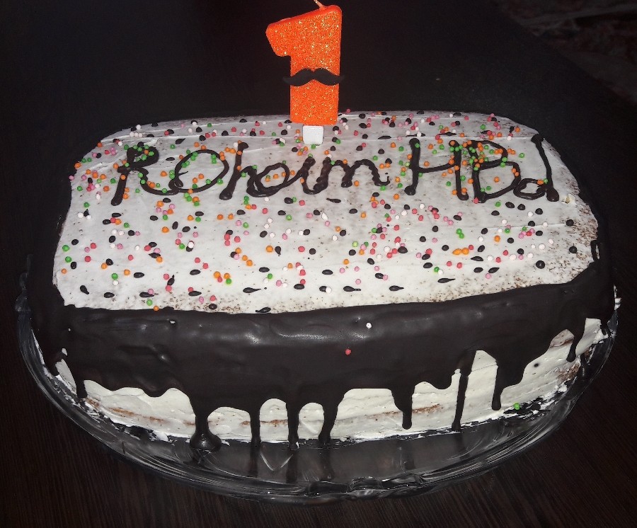 کیک تولد یک سالگی پسرم 