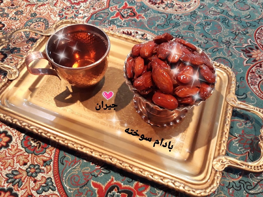 عکس بادام سوخته