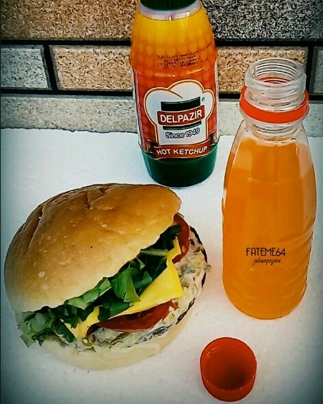 همبرگر خونگی