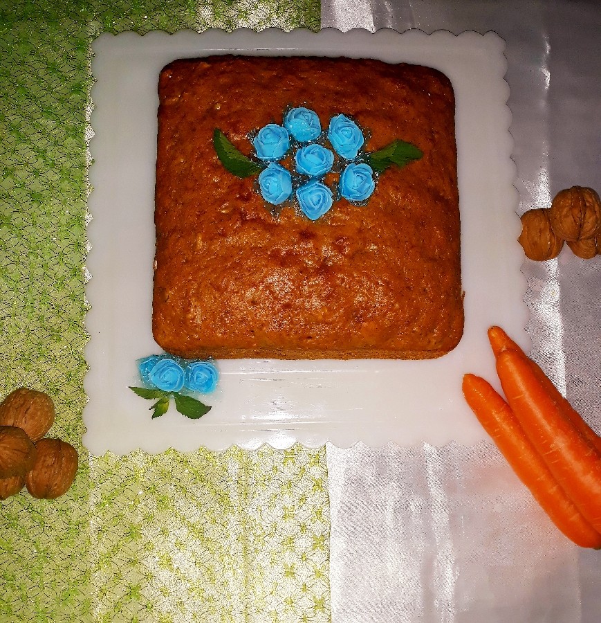 کیک هویج و گردو