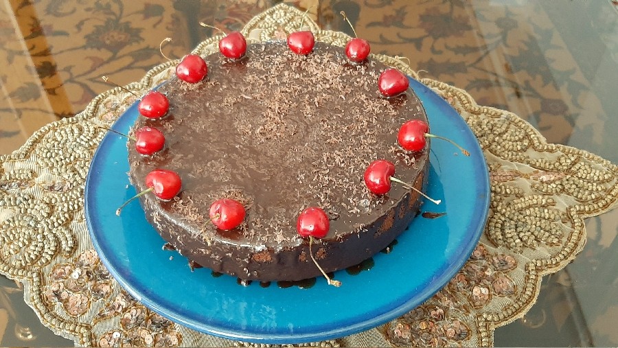 عکس کیک خیس شکلاتی 