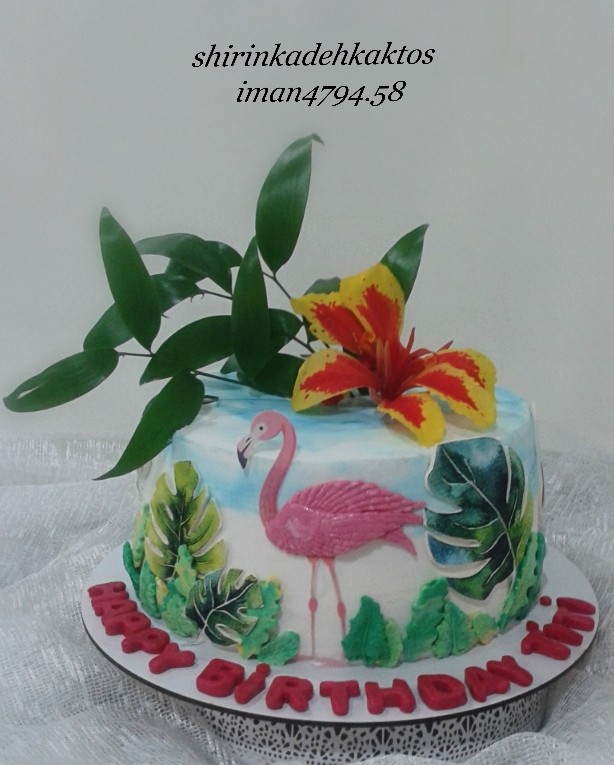عکس سفارش کیک تلفیقی
کیک فلامینگو
