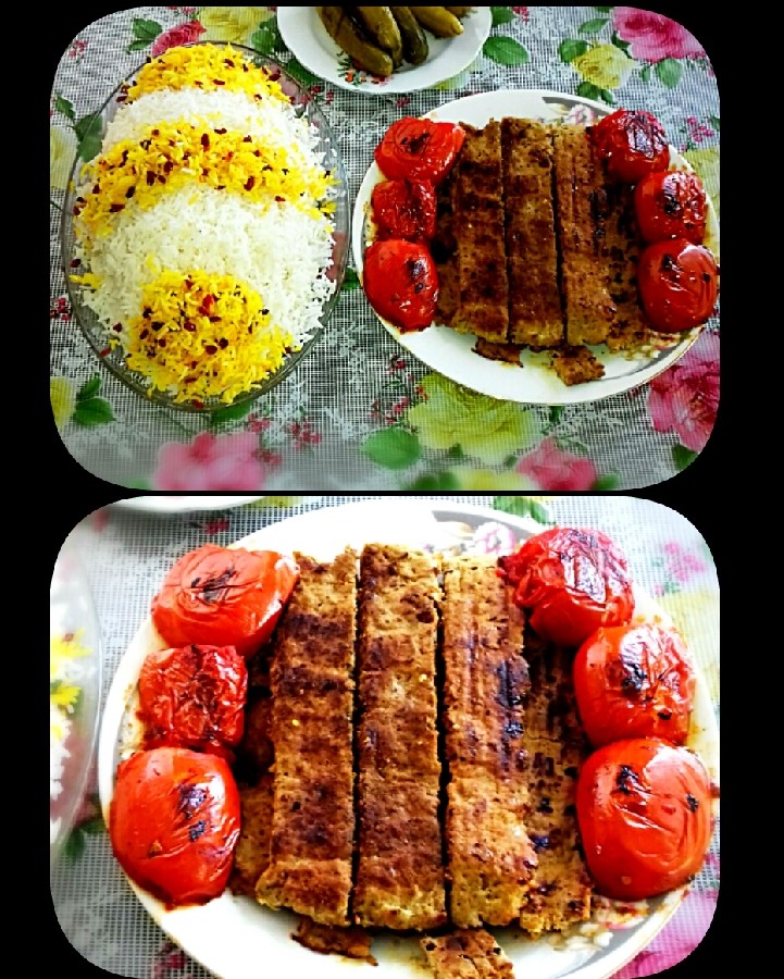 کوبیده مرغ و گوشت قرمز تابه ای
(یه غذای عالی)