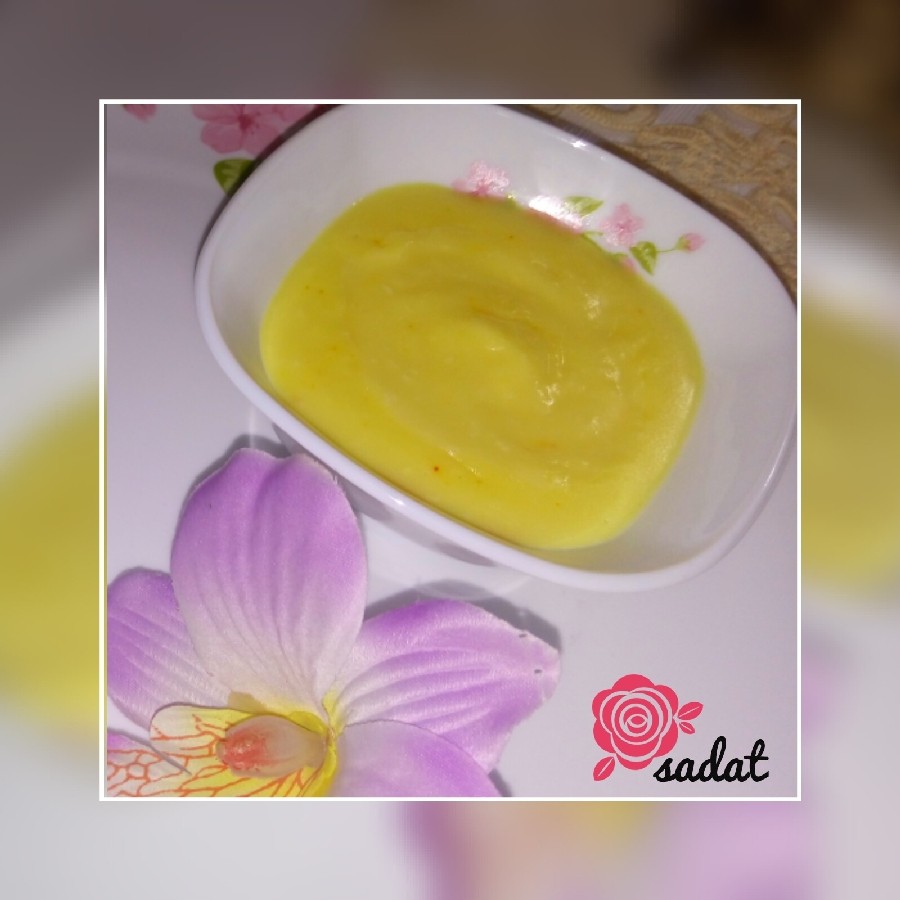 فرنی آرد برنج زعفرانی