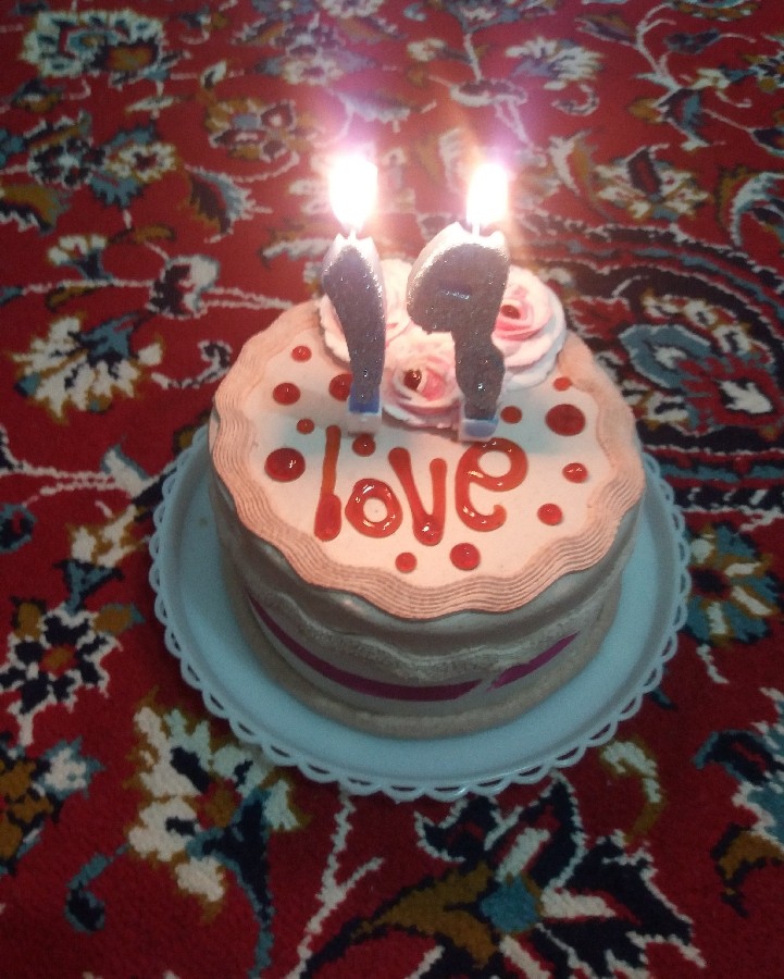 عکس کیک تولد خودم?